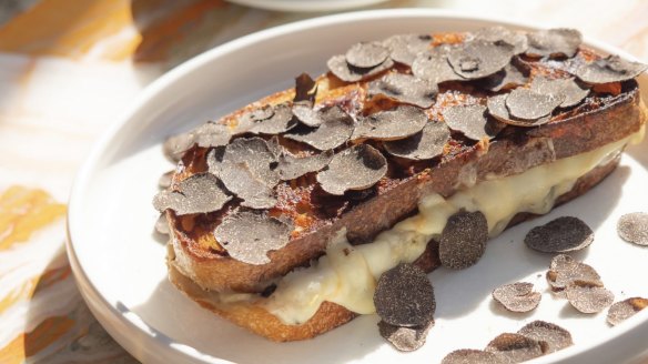 Toasted sandwiches with truffle are on the menu.