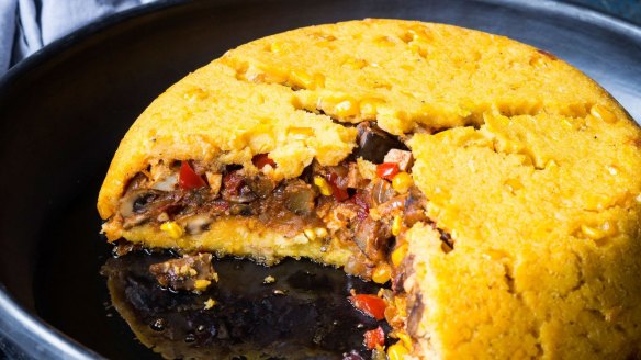 Pastel de choclo (Chilean shepherd's pie).