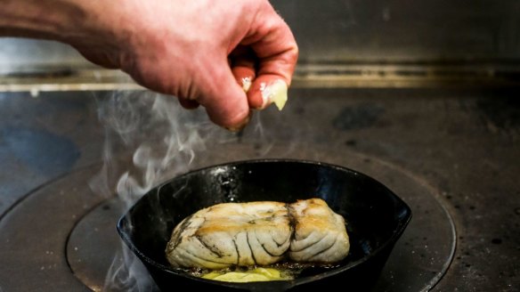 ... add a knob of butter to the pan.