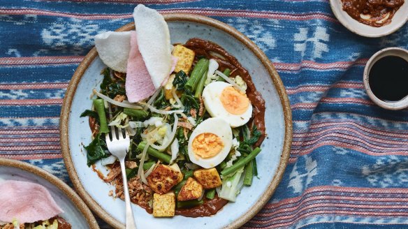 Gado gado. Recipe extract for Good Food from Fire Islands by Eleanor Ford, published by Murdoch Books, RRP $49.99 Photography: Kristin Perers