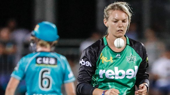 How times have changed: Kristen Beams of the Melbourne Stars.