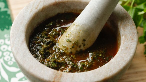 Green chermoula.