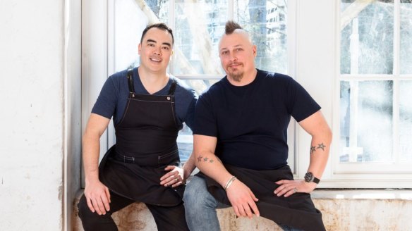 Chin Chin Sydney executive Chef Graeme Hunt and group executive chef Ben Cooper.