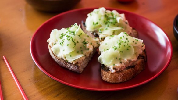 GLP's eel on toast.