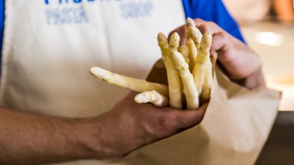 Produce from Fabbrica pasta store.