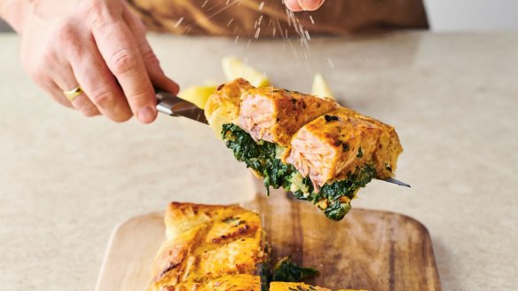 Easy salmon en croute.