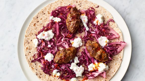 Lamb kofta flatbreads.