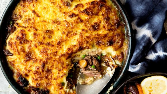 Coming in hot: Three Blue Ducks' epic shepherd's pie (recipe below).