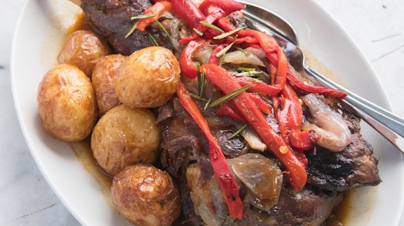 The 12-hour slow cooked lamb at Bouzy Rouge.