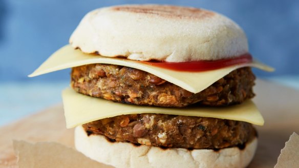 Breakfast MuckMuffin meets vegetarian haggis.