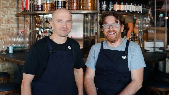 Chef Pasi Pentanen (left) and owner Giorgio de Maria at Cafe Paci.