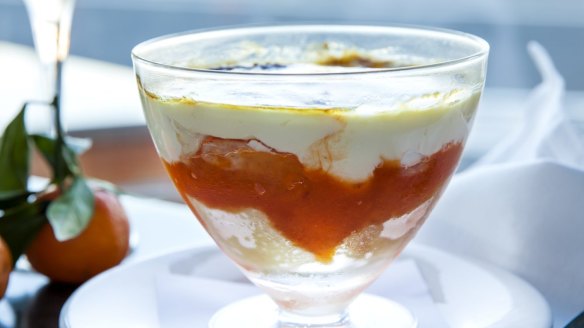 Clementine and persimmon trifle from Sean's Panaroma in Sydney.