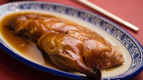 Roast duck served at Jade Temple on Bridge Street which is now offering Yum Cha.
