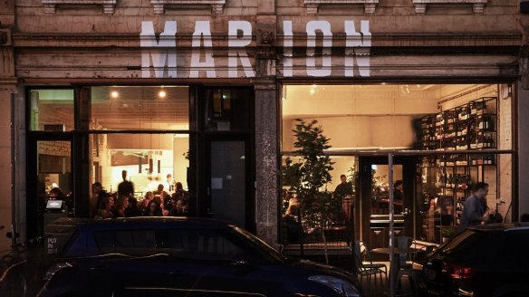 Marion Wine Bar in Fitzroy. 