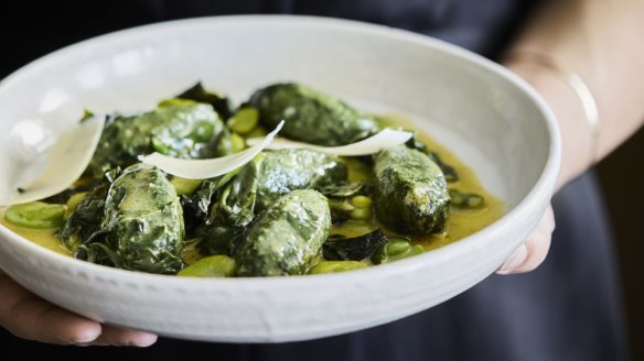 Ricotta gnudi at Pastore, Hotel Chadstone. 