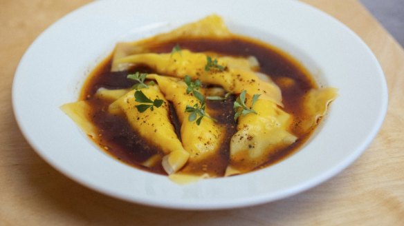 Must-try: Steamed prawn dumplings with Sichuan chilli dressing.