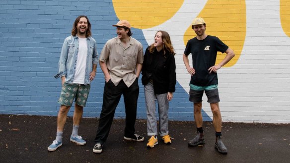 Left to right: Jonny Bucknall, Tom Bruce, Chloe Morgan-Webster and Brett Phillips.