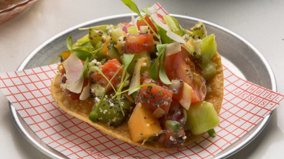 The melon ceviche is more glamorous.