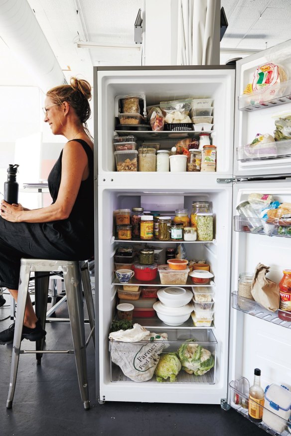 Sarah Wilson's stocked fridge from her latest book 'I Quit Sugar Simplicious Flow'.