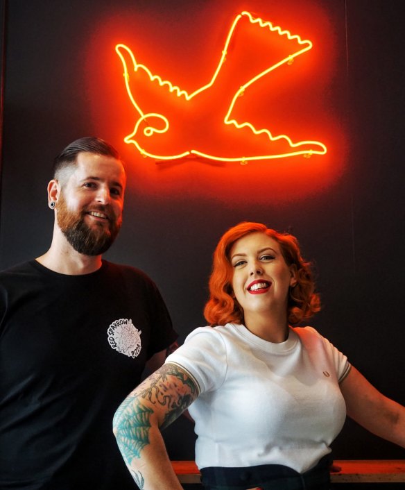 Vegan delights: Chef Michael Craig and partner Shelley Scott.