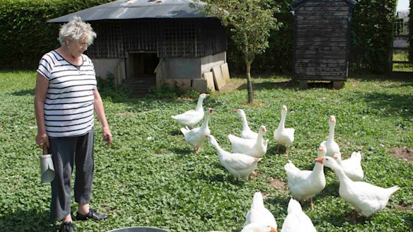 Germaine Greer at home in Essex.