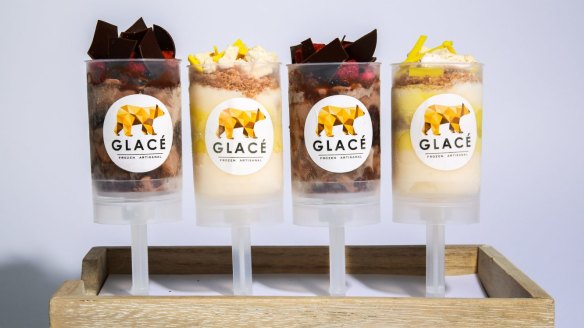 Ice-cream push-pops from Glace in Windsor and its pop-up at Emporium Melbourne.