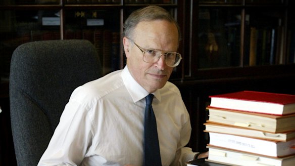 Claims he "overlooked" the Liberal Party's connection to the Garfield Barwick Address: Dyson Heydon.