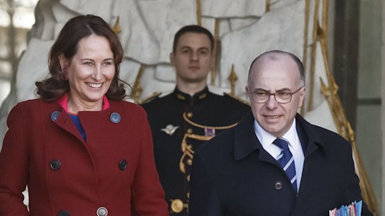 French Environment Minister Segolene Royal, left, and French Interior Minister Bernard Cazeneuve.