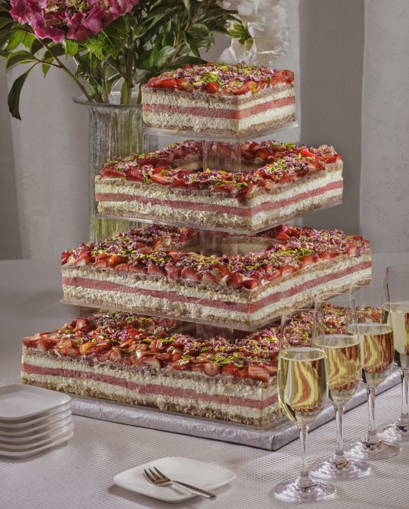  Black Star Pastry's popular strawberry and watermelon cake was originally created as a wedding cake. 