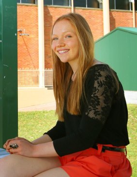 Right environment: Madi Cooper (right), of Maitland Grossmann High, who last year achieved an ATAR of 96.4, says success is related to students’ support system at school and at home. 