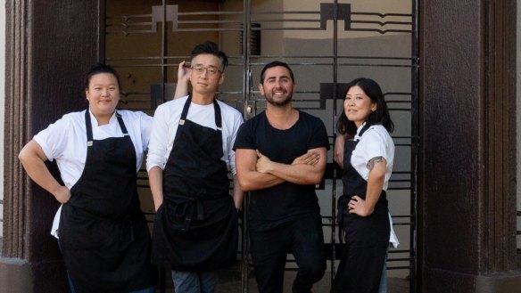 The team at Moonhouse, from left to right, Shirley Summakwan, Anthony Choi, Simon Blacher and Enza Soto.

