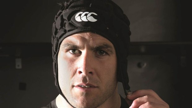 Safety first: Michael Ennis is now a Canterbury head-gear ambassador