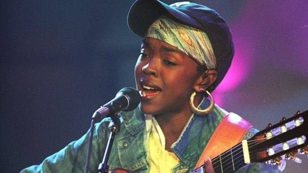 Lauryn Hill performs during a taping of MTV Unplugged in 2001.