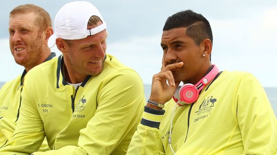 Sam Groth says Nick Kyrgios is excited about Davis Cup.