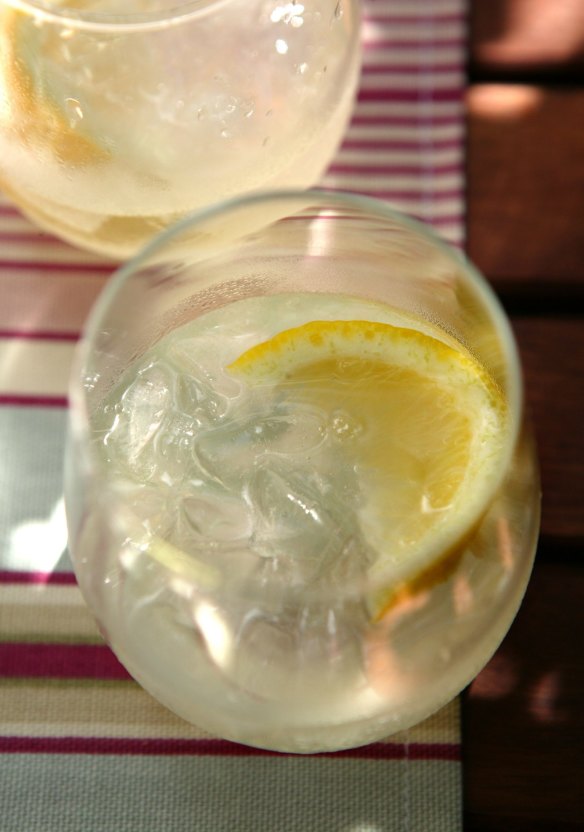 Icy lemon frappe.