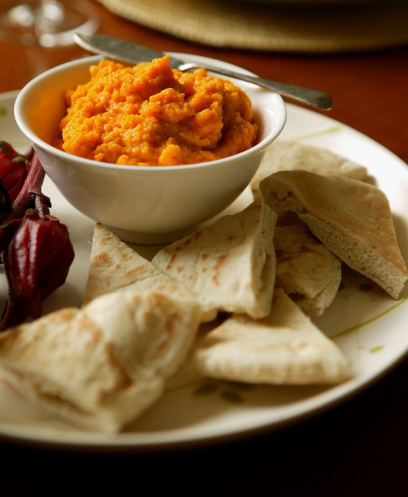 Carrot and cumin dip.