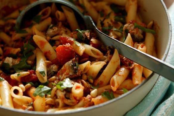 Pantry pasta.