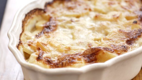 West meets west with potato dauphinois.