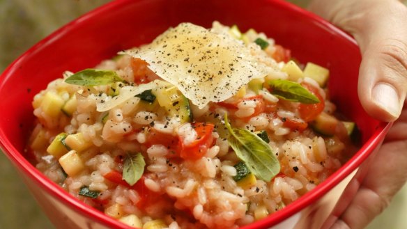 Tomato and basil rice