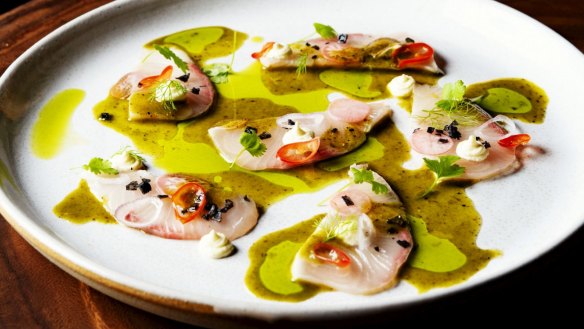 Kingfish ceviche.