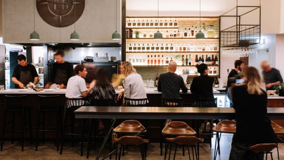 The bar at Reed & Co. in Bright.