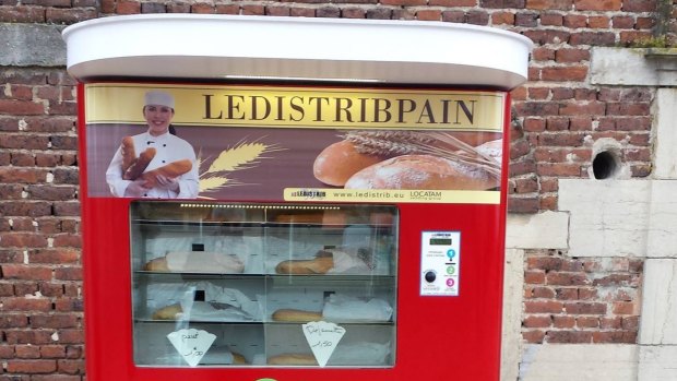 Bread vending machines such as this by Distribpai now dot the French countryside.