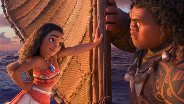 Moana sets sail with trickster demigod Maui in Moana