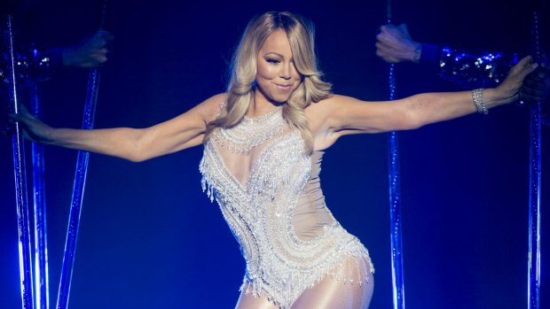 Mariah Carey performs during her European tour at the SSE Hydro in Glasgow, Scotland, on March 15.
