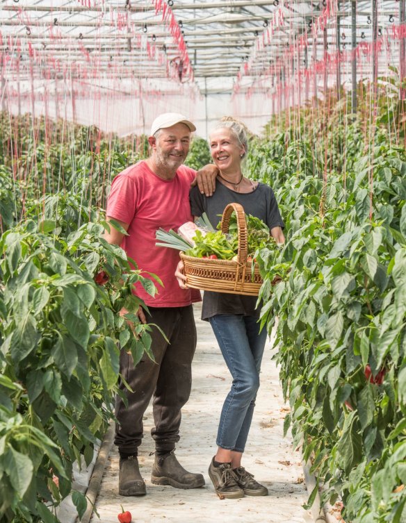 Peter McDonnell and Angelica Christensen of  Macca's Farmgate.