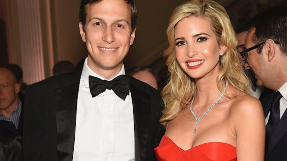 Jared Kushner with his wife Ivanka Trump.