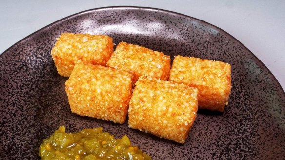 Comte tapioca fritters.