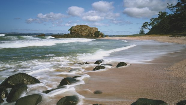 Pink Beach at Kauri Cliffs.