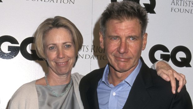 Melissa Mathison with her ex-husband Harrison Ford. The pair separated after 21 years.