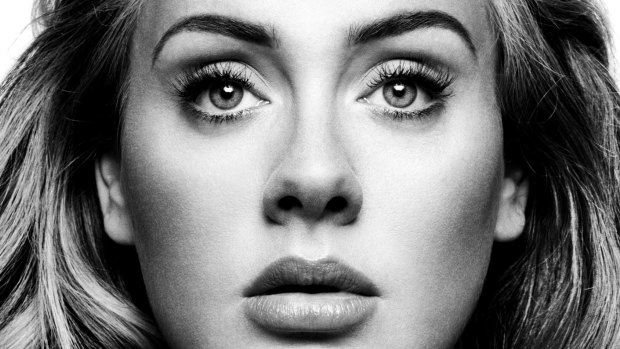 Singer Adele as she appears on the cover of her number 1 single <i>Hello</i>.